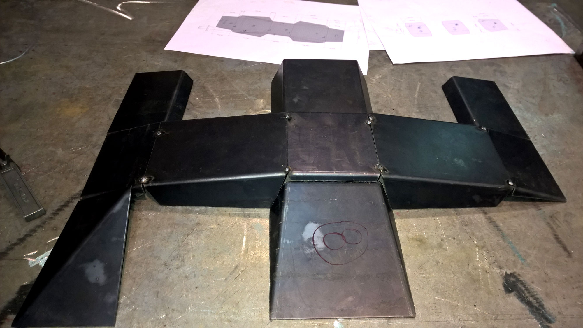 Molde para fabricação de brinquedos por rotomoldagem.